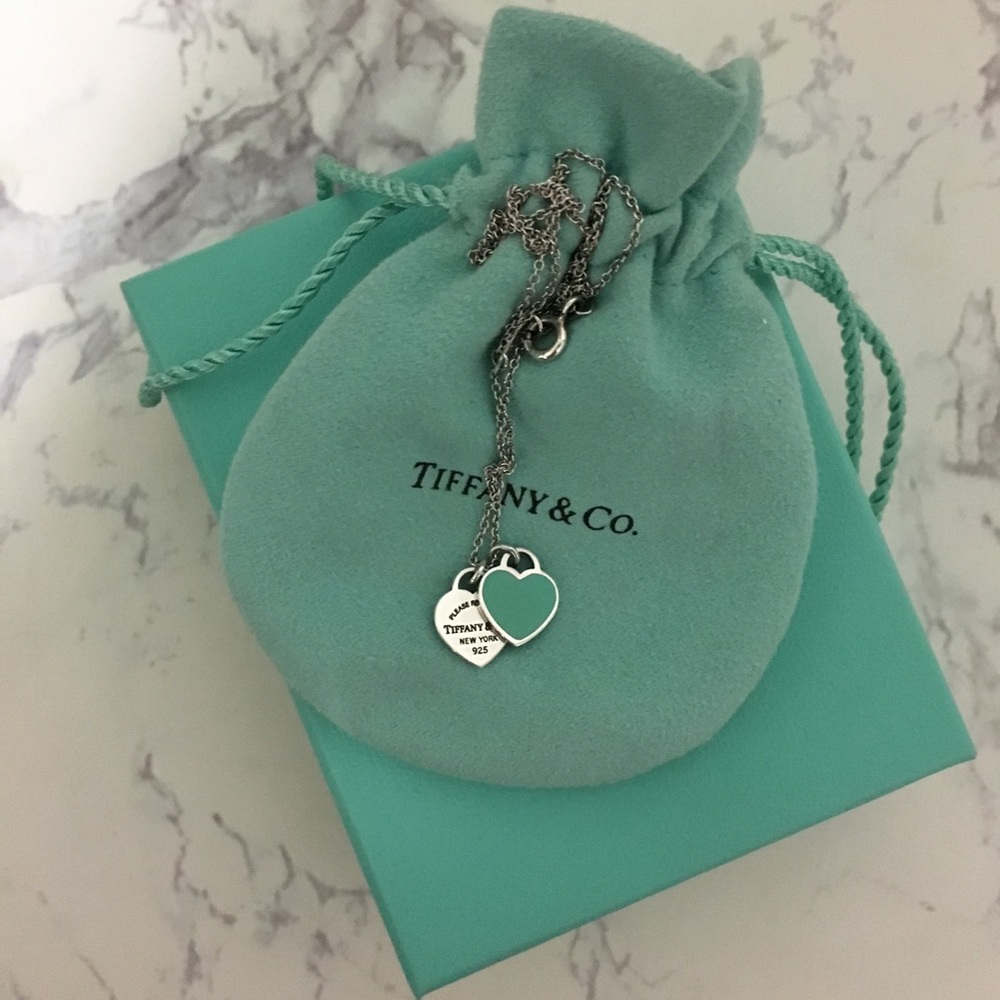Tiffany & Co. Mini Double Heart Tag Pendant